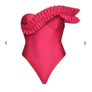 Andrea Iyamah Nisi One-Piece swimsuit in Ruby